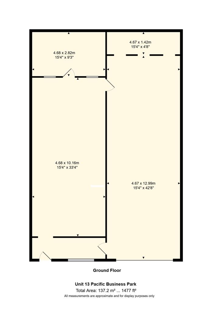 Floorplan for Pacific Road, Cardiff